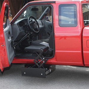 Stow-Away Transfer Seat for trucks